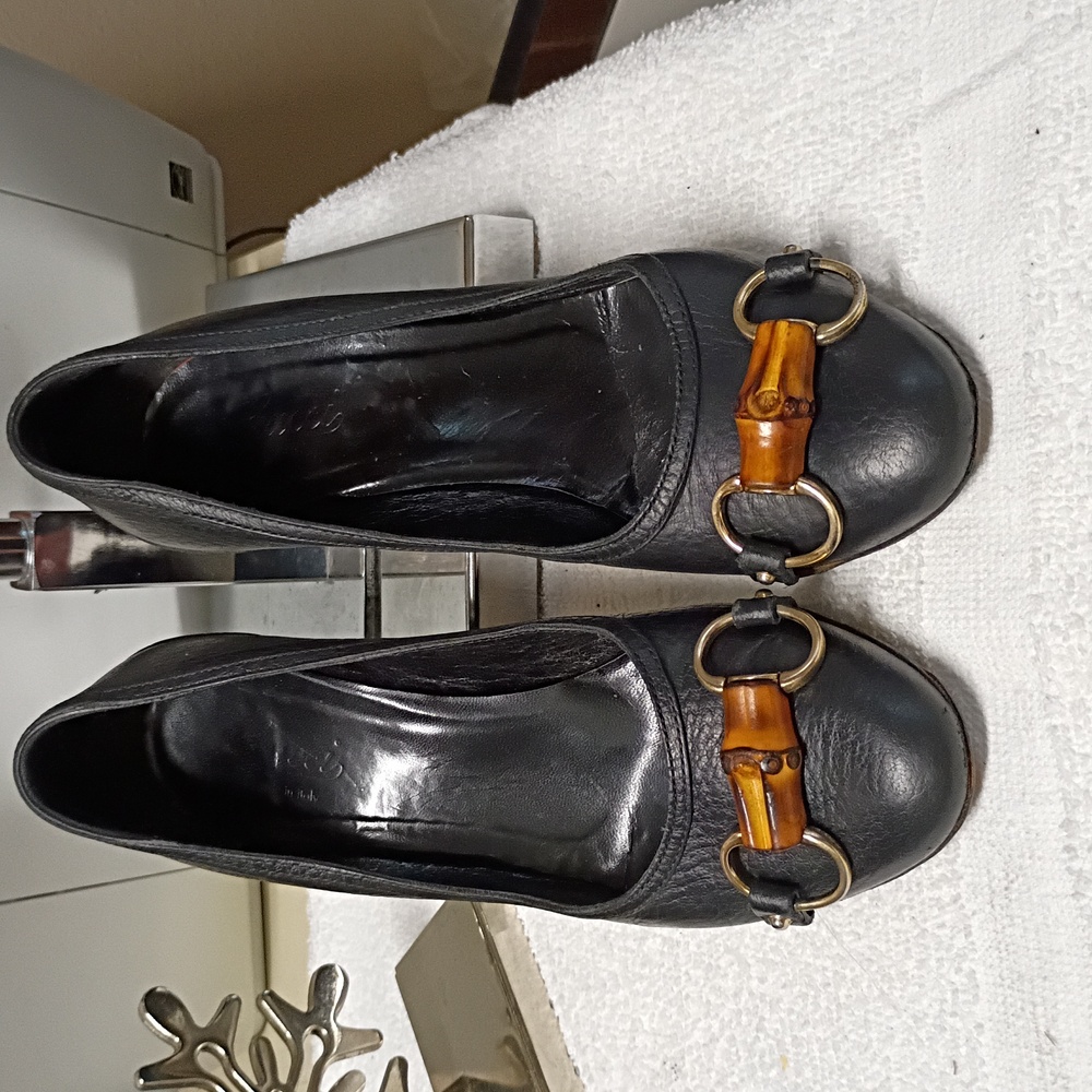 Gucci Marmount Bamboo Heels